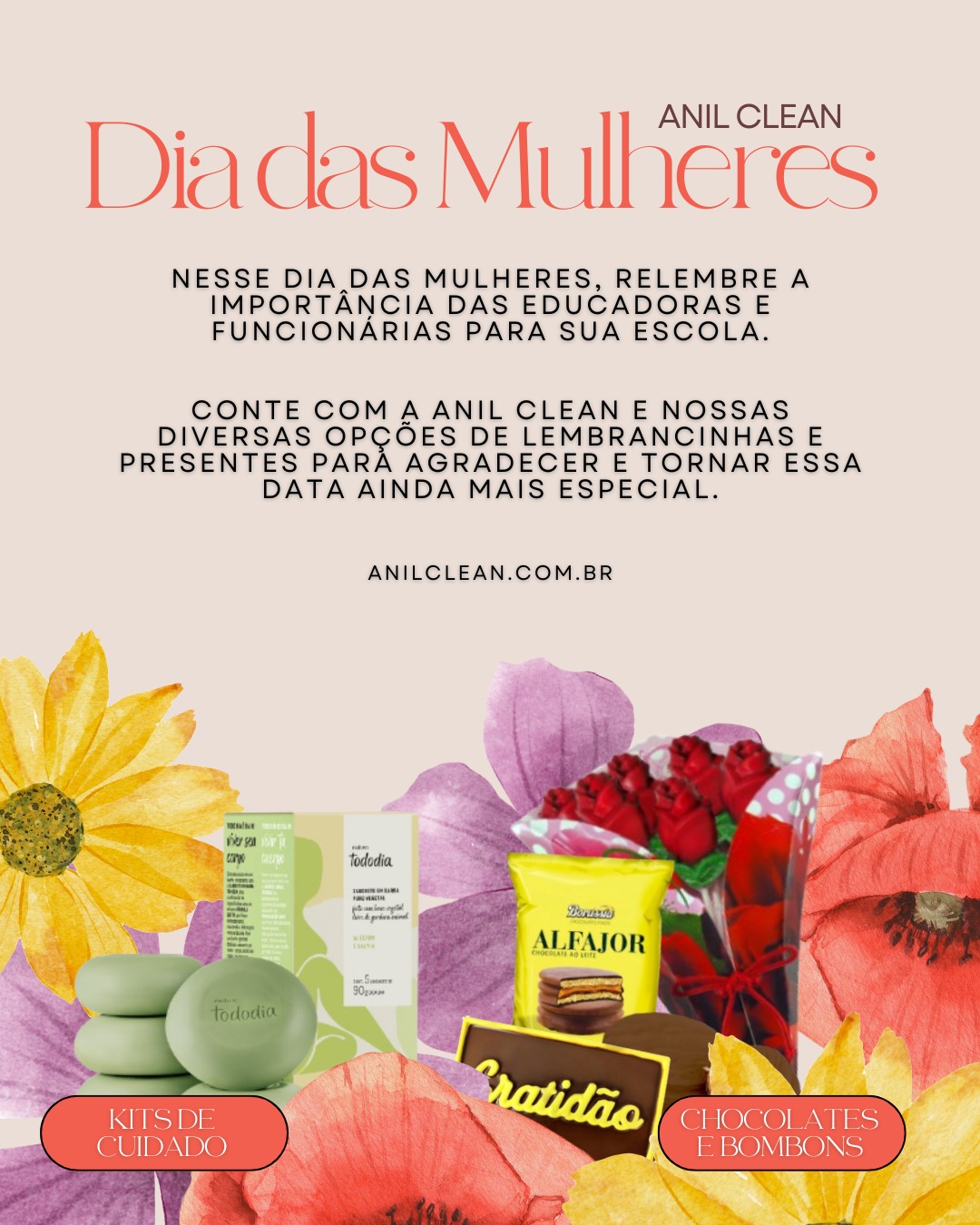 Dia das Mulheres - presentes e lembrancinhas